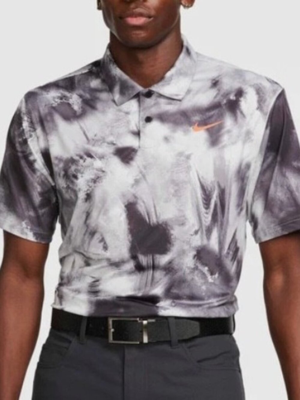 Nike Men's Dri-Fit Tour Golf Polo White Black Grey Size XL FD5935-010 NWT